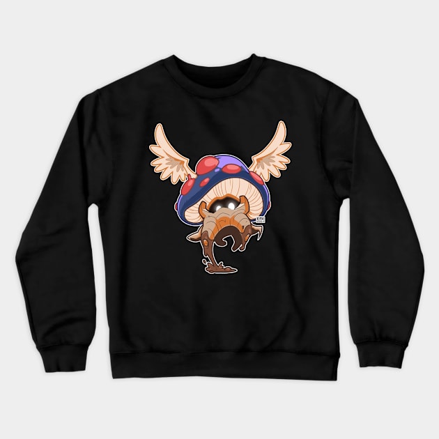 Airborne Shroom Crewneck Sweatshirt by MrHinkleDraws